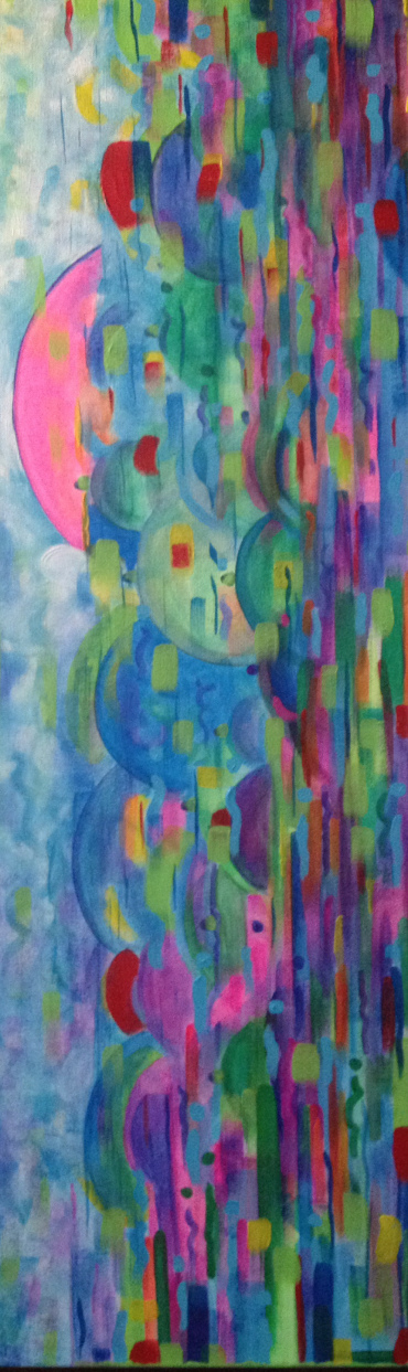 the clearing 36X12 in acrylic on canvas 2014